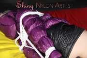 Sexy Sonja being tied and gagged with ropes and a ballgag wearing a sexy down skirt and a down jacket (Pics)