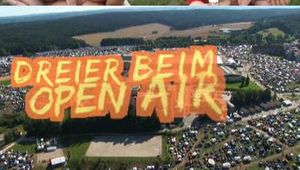 THREESOME AT OPEN AIR FESTIVAL