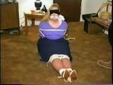 3rd GRADE BBW TEACHER BOUND, ACE BANDAGE, CLEAVE, BALL-GAGGED & BLINDFOLDED (D20-1)