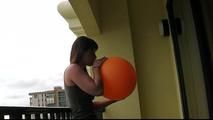 At the balcony