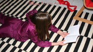 Watching sexy Alina being tied and gagged on the floor from Katharina both wearing sexy shiny nylon rainwear combinations (Pics)