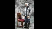 Selfbondage in heavy raingear
