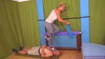 Katrin's painful rubberband-exercises