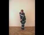 [From archive] Liska escapes from the trash bag mummification