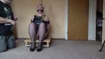 Miri cuffed on a pallet 1/2