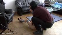 Naked Marion gagged and tied up 