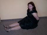 Sandra hogtied 2/4 with Pics