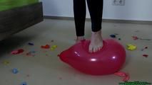 barefoot popping in the bedroom