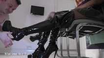 Shiny boot slut!