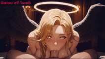 3D Black winged blonde POV sex
