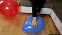 Hannah's first video: barefoot and balloons