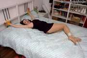 Leonie - Tied up in bed