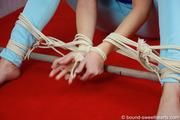 Lisa tied on a bar 1/2