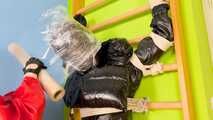 Breathplay in unbreathable, thick PVC overall 2.