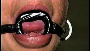 33 YEAR OLD AMERICAN INDIAN TRISH IS HOME MADE RING GAGGED, MOUTH STUFFED, ROPE TIED, HANDGAGGED & GAGGED WITH HER OWN WRISTS (D67-2)