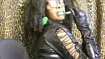 Latex Green Lips