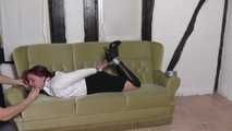Aurora hogtied in boots 1/2