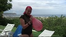 red hair - red balloon