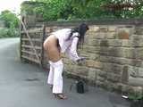 016099 Eve Takes An Emergency Pee In A Country Lane