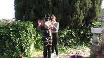 More Bondage Walk Training with tightly bound Tits for Slave Eva
