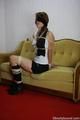 Tanja gets tied on sofa PICS