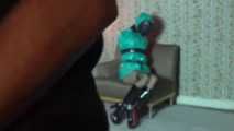 Nichole in gas mask bondage