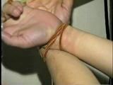 33 Yr OLD AMERICAN INDIAN DOCTOR TIED TO BRASS BED WITH RAWHIDE (D28-6)