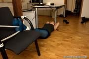 Kate - Tied up at the office 1