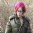 Marlin wearing sexy shiny nylon downwear and a jeans going for a walk (Video)