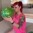 Blow2Pop green Q16 *happy birthday* with mouthpiece