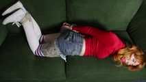 Sweet Cheeks in White Sneakers and Hogtie
