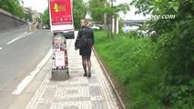 074001 & 074002 Karolina's Two Very Daring Public Pee Scenes Filmed In Prague