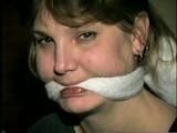 26 Yr OLD BARMAID SALLY DOES RANSOM CALL & IS CLEAVE GAGGED 3 TIMES (D46-4)