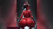 GoL Anime Devil Woman Shaking and Tits Gooning