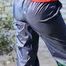 Watch Chloe outside wearing her shiny nylon Rainwear