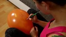 painting on balloons