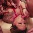 Jenny gets plastered by all the dicks