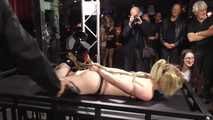 30 Minutes Hogtie Endurance Challenge - Tied in Public - Sexy Blonde tied by Mario !