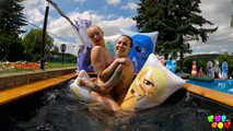 894 2 Girls and 2 pony floats
