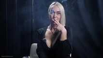 Seductive smoking with a mature lady