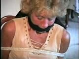 41 Yr OLD COURT CLERK CHAIR TIED, CLEAVE GAGGED & TOE TIED (D35-5)