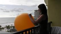 At the balcony