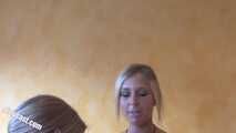 Anni S. and Sherly hot lesbo & dildo action