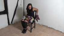 Jasmin toweltied to chair 2/2