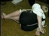 STINKY SOCK GAGGED & BALL-TIED HOSTAGE (D20-8)