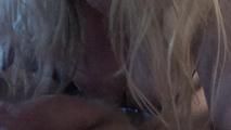 Bubbles as man sees it close-up POV