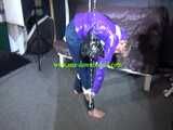 Watch Sonja enjoying Bondage in her shiny nylon Downwear 