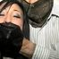 30 YR OLD ASIAN LI-JUN IS BLACK LEATHER GLOVE HANDGAGGED, BEAR HANDED HANDGAGGED & DOES SELF HANDGAGGING  (D67-17)