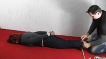 Aurora hogtied barefoot 1/2