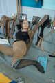 This silly slut has a huge nylon fetish (312 images)